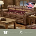 thumbnail image 2 of Sierra Mountain Lodge Inspired Tapestry Sofa, 2 of 14