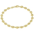 thumbnail image 1 of High Polish Puffed Mariner Bracelet in 14K Gold, 1 of 4