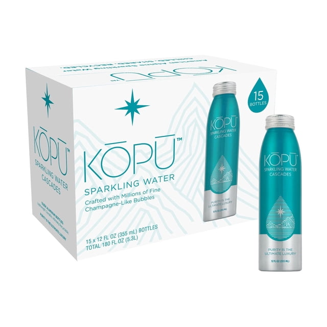 KOPU Premium Sparkling Water, 12 fl. oz., 15 pk.