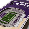 thumbnail image 3 of YouTheFan TCU Horned Frogs 6"x19" 3D Stadium View Banner, 3 of 6