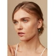 thumbnail image 3 of Oval Cut Genuine Gemstone and 0.16 CT. T.W. Diamond Dangle Earrings in 14K Gold, 3 of 4