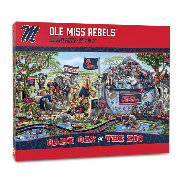 YouTheFan NCAA Game Day At The Zoo 500pc Puzzle, Assorted Teams