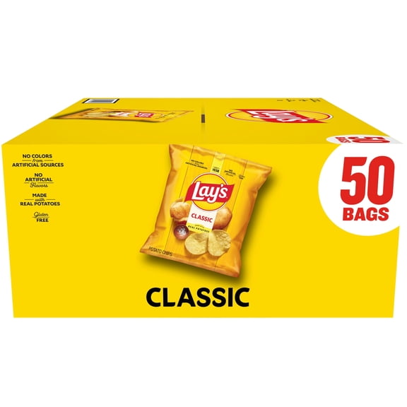 Lay's Classic Potato Chips, 1 oz., 50 pk.