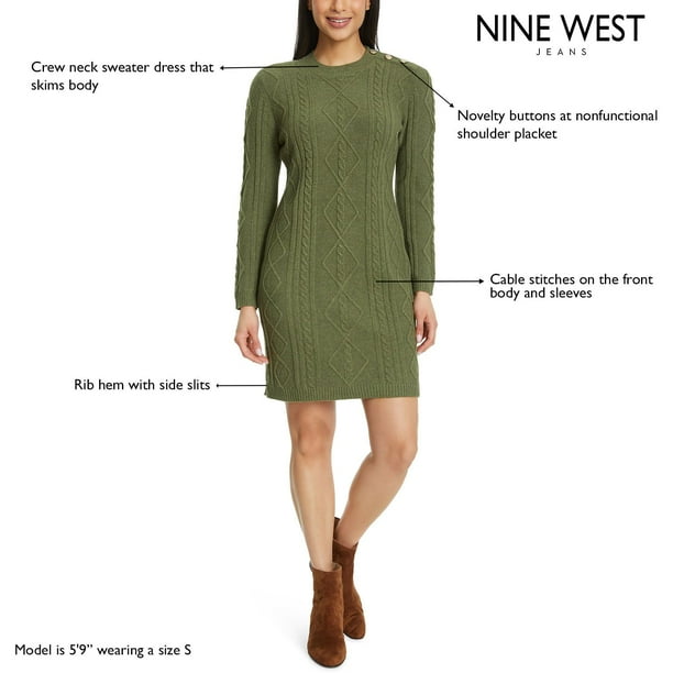 nine west fit & flare sweater dress Nine West Fit & Flare knit Dress