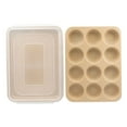 thumbnail image 3 of Nordic Ware 3-Piece Nonstick Baking Set, Quarter Sheet & Muffin Pan with Cover, 3 of 9