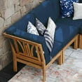thumbnail image 4 of Cambridge Casual Catalina Teak Sectional Sofa Patio Set, 8pc, 4 of 13