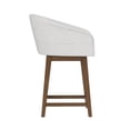 thumbnail image 13 of HH2 Home Upholstered Barrel Back Wood Adjustable Height Swivel Bar Stool, 13 of 19