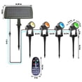 thumbnail image 6 of Deck Impressions Solar Spotlight with Detached Solar Panel, 4-Pack, 6 of 8