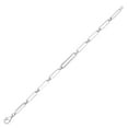thumbnail image 3 of Sterling Silver and 0.13 CT. T.W. Diamond Link Bracelet, 3 of 5