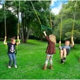 thumbnail image 4 of Gorilla Playsets Avalon Wood Swing Set with Wood Roof and Twister Tube Slide, 4 of 9