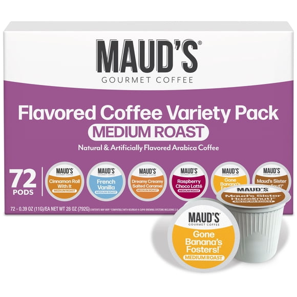Maud's Gourmet 100% Arabica Coffee Pods, Variety Pack, 72 ct.