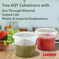 thumbnail image 6 of Cambro Round Translucent Container with Lid 6 qt., 2 pk., 6 of 6