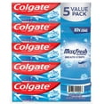 thumbnail image 1 of Colgate MaxFresh Toothpaste with Whitening Mini Breath Strips, 6.3 oz., 5 pk., 1 of 5
