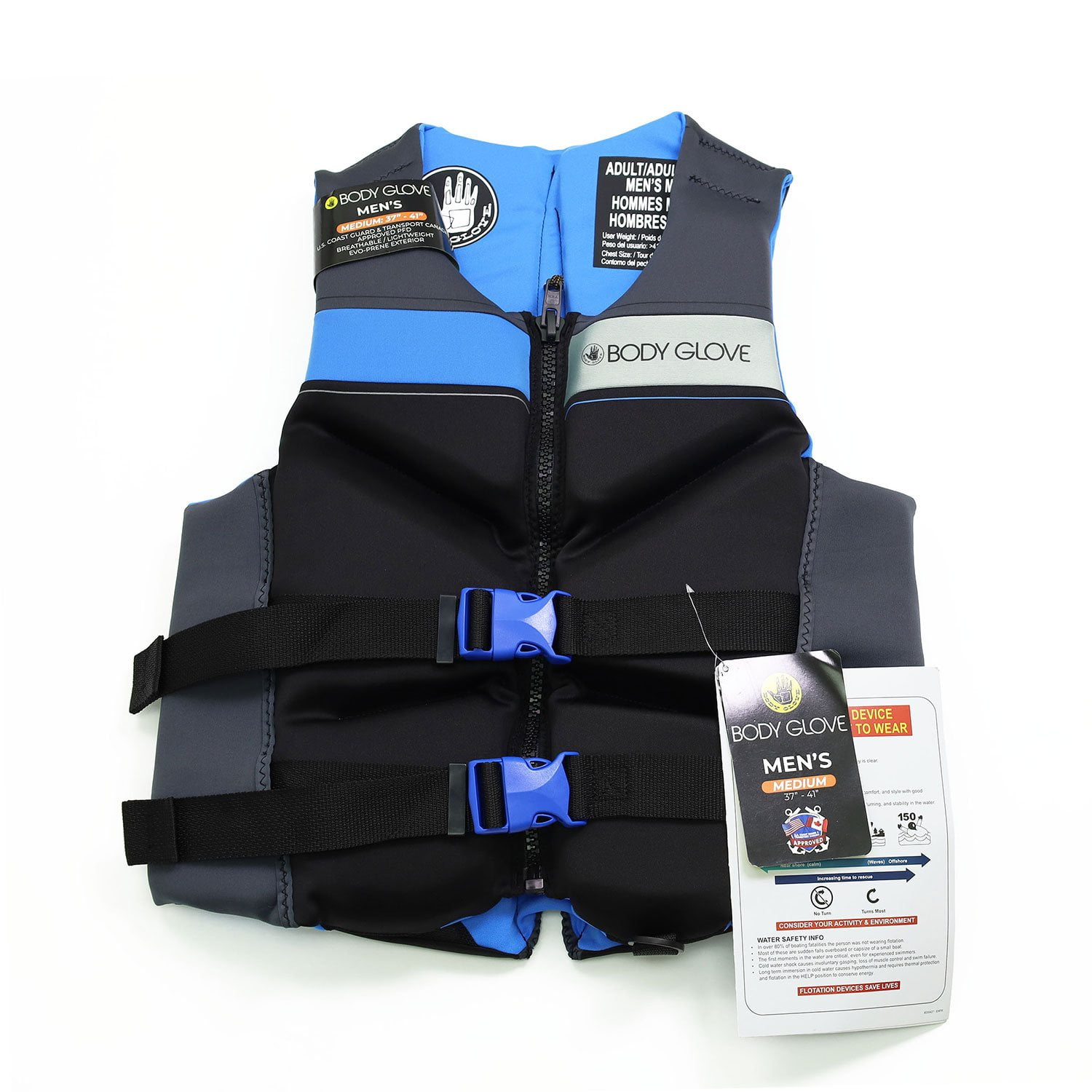 Body Glove Men\u0027s Segmented PFD - U.S. Coast Guard-Approved, Assorted Sizes