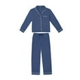 thumbnail image 6 of DreamMark Women's 2-Piece Notch Collar Pajama Set, 6 of 8