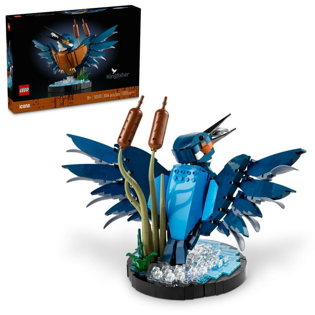 LEGO Icons Kingfisher Bird Building Set, 834 Pieces