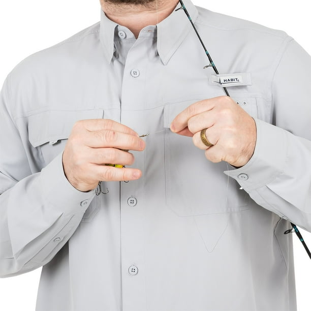 fishing shirt rod holder Men's UPF 50+ Quick-Dry with and a rod Rod Holder Fishing Shirts With