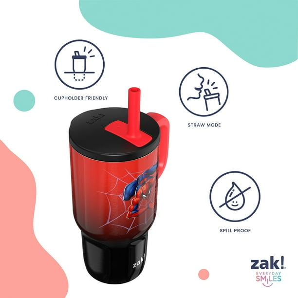 Zak Designs 16-oz Stainless Steel Double-Wall Tumbler for Kids