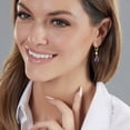 thumbnail image 5 of Multi-Gemstone Dangle Earrings in 14K Gold, 5 of 6