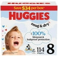 thumbnail image 2 of Huggies Snug & Dry Baby Diapers, Sizes 3-8, 2 of 11