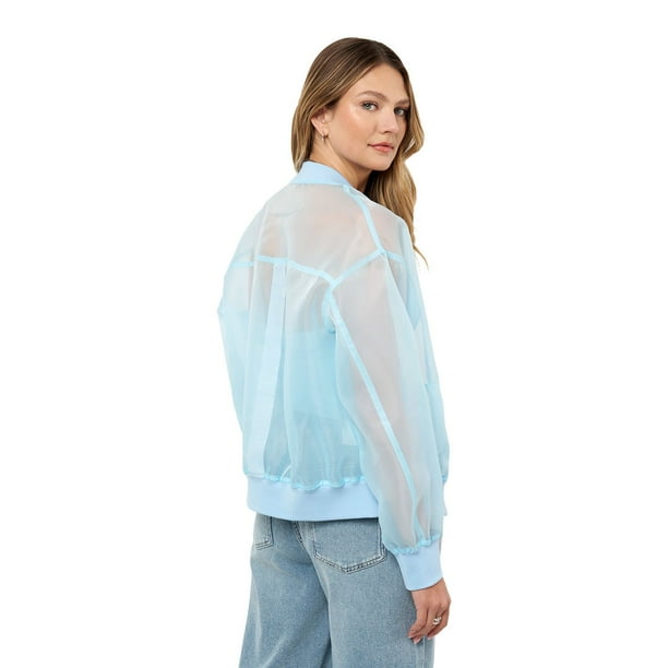 Edited by Remi Bader Women's Sheer Bomber Jacket
