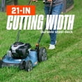 thumbnail image 3 of SENIX 21" 140cc 4-Cycle Briggs & Stratton Engine Gas Push Lawn Mower with 3-in-1 Mulching, Bagging, Side Discharge, 3 of 8