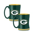 thumbnail image 1 of Logo Brands Green Bay Packers 14oz Relief Mug Set, 1 of 5