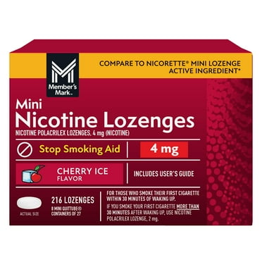 Member’s Mark Nicotine Mini Lozenge, Choose your flavor, 216 ct.