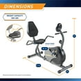 thumbnail image 3 of Marcy Recumbent Magnetic Exercise Bike, 3 of 10