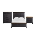 thumbnail image 2 of Society Den Johnshaven King Storage 3PC Bedroom Set in Espresso & Brown, 2 of 10