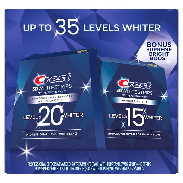 Crest 3D Whitestrips Professional Effects Supreme Bright