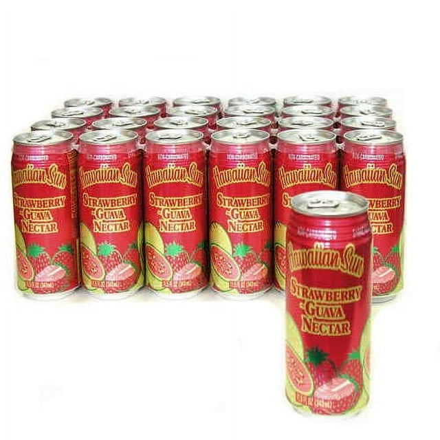 Hawaiian Sun Strawberry Guava Nectar, 11.5 fl. oz., 24 pk.