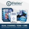 thumbnail image 1 of iReliev Dual Channel TENS + EMS System with Electrode Pads 2 sizes, 1 of 9