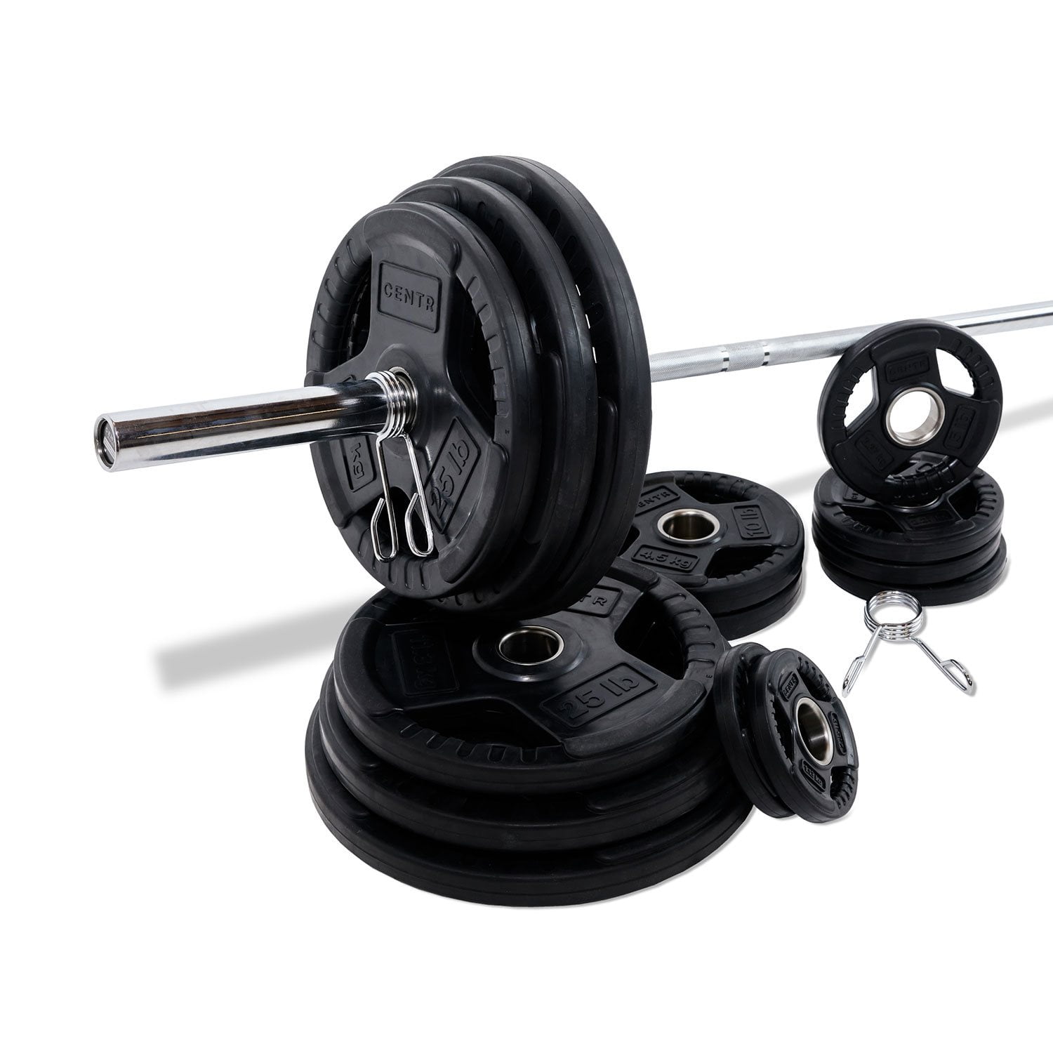 Centr 300 lb Olympic Weight Set with Bar - Samsclub.com