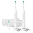 thumbnail image 1 of Philips Sonicare Total Clean Rechargeable Toothbrush, White Handles, 2 pk., 1 of 9