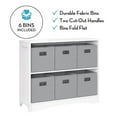 thumbnail image 6 of RiverRidge Horizontal Bookcase with 6 Bins, Assorted Shelf and Bin Colors, 6 of 6