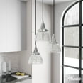 thumbnail image 1 of Hunter Cypress Grove Glass 3 Light Pendant Light Fixture, Round Cluster and Linear Cluster, 1 of 9