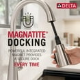 thumbnail image 4 of Delta Valo®  Single Handle Pull-Down Kitchen Faucet with Soap Dispenser and ShieldSpray® Technology Matte Black, 4 of 10