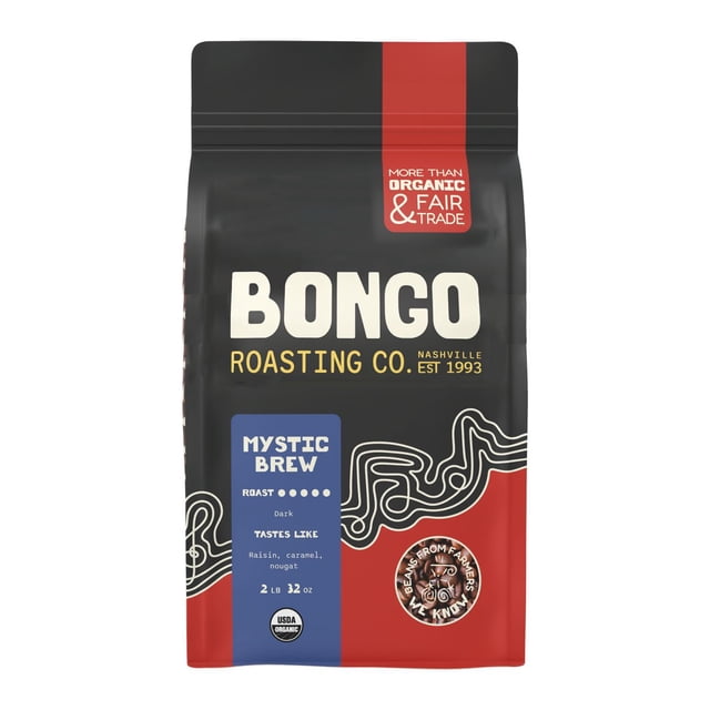 Bongo Java Roasting Co Mystic Brew 32oz Whole Bean Coffee
