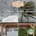 thumbnail image 5 of Backyard Discovery Arcadia Cedar Gazebo with PowerPort, Choose Size, 5 of 9