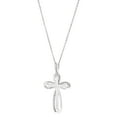thumbnail image 4 of Diamond Cross Pendant in Sterling Silver and 14K Gold, 4 of 6