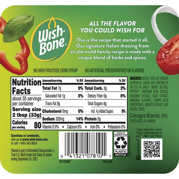 Wish-Bone Italian Dressing, 36