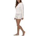 thumbnail image 2 of 525 Women's 2-Piece Hoodie and Short Pajama Set, 2 of 7