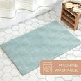 thumbnail image 6 of Town & Country Everyday Ultra Plush Solid Tufted Windowpane Bath Mat 20"x32", 6 of 10