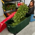 thumbnail image 2 of Member's Mark 64 Gallon Heavy-Duty Red & Green Wheeled Latch Storage Tote, 21.1" D x 46.5" W x 23.2" H, 2 of 6