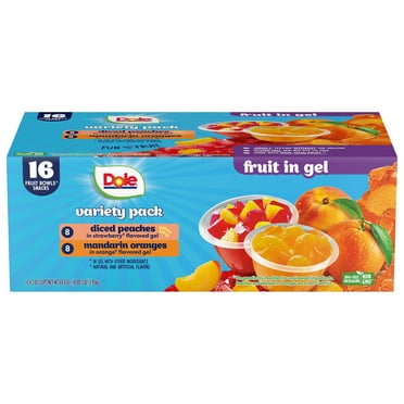 Dole Fruit Bowls in Gel Variety Pack 4.3 oz., 16 pk.