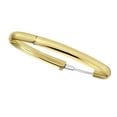 thumbnail image 3 of High Polished Hollow Bangle Bracelet in 14K Gold, 3 of 5