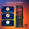 thumbnail image 3 of Lasko 5,118 BTU Ceramic Space Heater with 3D Fireplace Display, 3 of 11