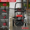 thumbnail image 3 of AiPower 3000 PSI 1.1 GPM Electric Pressure Washer With Turbo Nozzle - PWE3001, 3 of 6