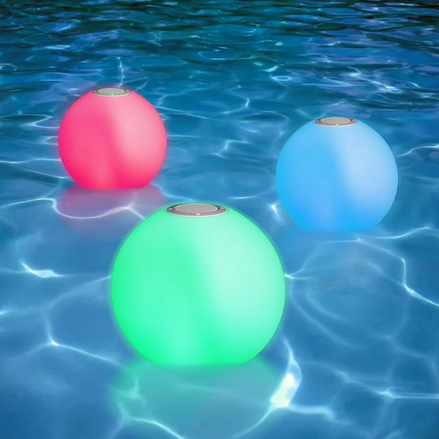 Portable LED Floating Swimming Pool Ball with Bluetooth Speaker